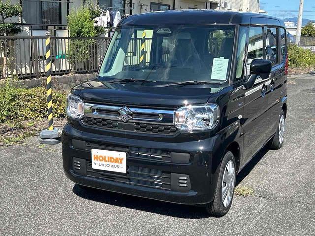 スペーシア ハイブリッドＧ　届け出済み未使用車　両側スライドドア　クリアランスソナー　衝突被害軽減システム　オートライト　ＬＥＤヘッドランプ　スマートキー　アイドリングストップ　電動格納ミラー　シートヒーター　ベンチシート（12枚目）