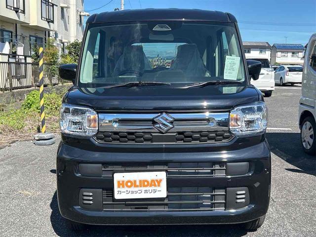 スペーシア ハイブリッドＧ　届け出済み未使用車　両側スライドドア　クリアランスソナー　衝突被害軽減システム　オートライト　ＬＥＤヘッドランプ　スマートキー　アイドリングストップ　電動格納ミラー　シートヒーター　ベンチシート（13枚目）