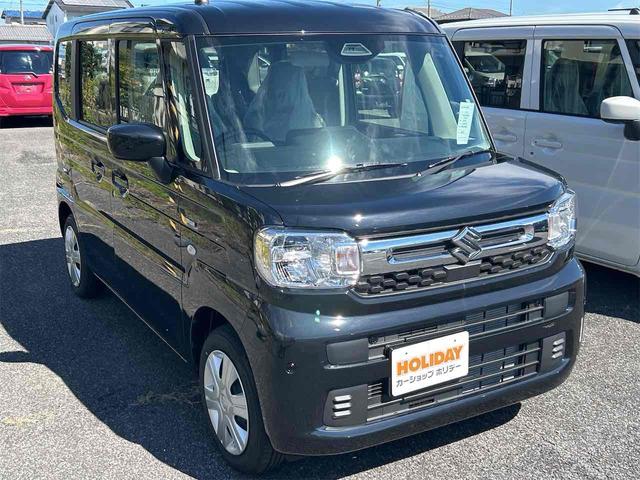 スペーシア ハイブリッドＧ　届け出済み未使用車　両側スライドドア　クリアランスソナー　衝突被害軽減システム　オートライト　ＬＥＤヘッドランプ　スマートキー　アイドリングストップ　電動格納ミラー　シートヒーター　ベンチシート（15枚目）