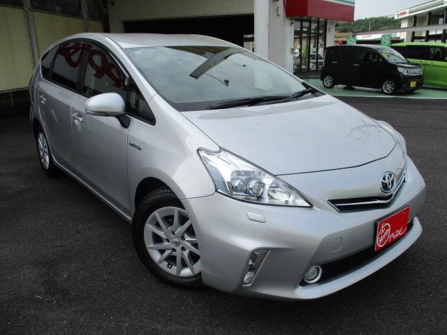 プリウスアルファ G 純正SDナビ バックモニター ETC 前後ドラレコ クルコン スマートキー2個 ワンオーナー 禁煙車(3枚目)