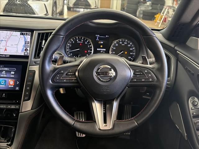 スカイライン 400R 本革シート 禁煙車 衝突軽減ブレーキ 純正メーカーナビ アラウンドビューモニター フルセグTV Bluetooth LEDヘッドライト シートヒーター レーダークルーズコントロール クリアランスソナー(11枚目)