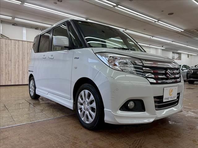 ソリオ ハイブリッドＭＸ　ＳＤナビ　レーダークルーズコントロール　衝突軽減ブレーキ　障害物センサー　パワースライドドア　フルセグ　ＬＥＤヘッドライト　Ｂｌｕｅｔｏｏｔｈ　純正１５インチアルミホイール　ＥＴＣ　禁煙車（14枚目）