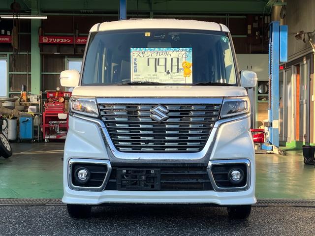 スペーシアカスタム ハイブリッドＧＳ　タイヤ４本・バッテリー新品交換　ＳＤナビ　Ｂｌｕｅｔｏｏｔｈオーディオ　フルセグＴＶ　全方位カメラ　シートヒーター　フロアマット　サイドバイザー　左側パワースライドドア　ドラレコ前後（12枚目）