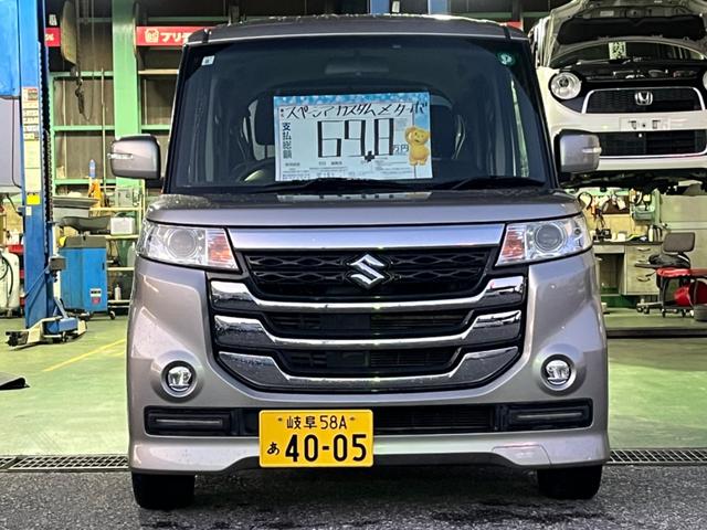 スペーシアカスタムＺ ターボ　タイヤ４本・バッテリー新品交換　ターボ　左側パワースライドドア　クルーズコントロール（2枚目）