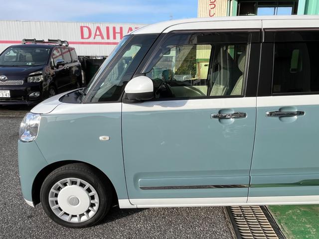 ムーヴキャンバス ストライプスGターボ タイヤ4本新品・バッテリー新品交換 ターボ 純正10インチナビ Bluetoothオーディオ フルセグTV 全方位カメラ 両側パワースライドドア 置くだけ充電 ナビ連動ドライブレコーダー(22枚目)