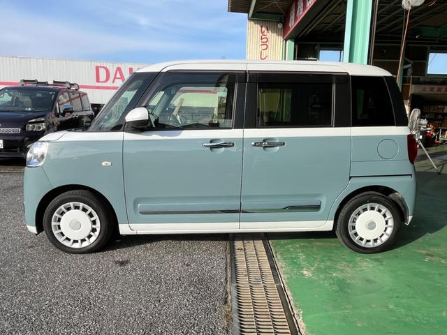 ムーヴキャンバス ストライプスGターボ タイヤ4本新品・バッテリー新品交換 ターボ 純正10インチナビ Bluetoothオーディオ フルセグTV 全方位カメラ 両側パワースライドドア 置くだけ充電 ナビ連動ドライブレコーダー(24枚目)