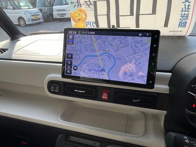 ムーヴキャンバス ストライプスGターボ タイヤ4本新品・バッテリー新品交換 ターボ 純正10インチナビ Bluetoothオーディオ フルセグTV 全方位カメラ 両側パワースライドドア 置くだけ充電 ナビ連動ドライブレコーダー(26枚目)