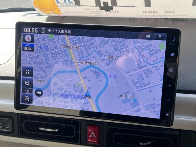 ムーヴキャンバス ストライプスGターボ タイヤ4本新品・バッテリー新品交換 ターボ 純正10インチナビ Bluetoothオーディオ フルセグTV 全方位カメラ 両側パワースライドドア 置くだけ充電 ナビ連動ドライブレコーダー(28枚目)