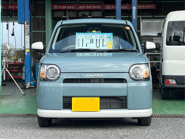 ミラトコット Ｇ　ＳＡＩＩＩ　タイヤ４本新品・バッテリー新品交換　４ＷＤ　シートヒーター　フロアマット　サイドバイザー（3枚目）