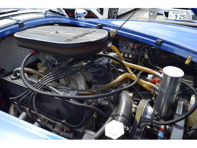 　スーパフォーマンスＭＫ３　シェルビーコブラ　ＡＳＩＡディーラー車　Ｗｉｌｌｗｏｏｄデッキ　ＦＯＲＤ　ＢＯＳＳエンジン６リッター　Ｅｄｅｌｂｒｏｃｋキャブレター　サイドマフラー　４２７エンブレム(42枚目)