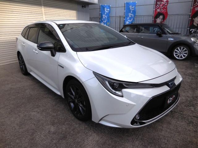 カローラツーリング ハイブリッド ダブルバイビー 法人1オナ 禁煙車 衝突軽減 車線逸脱 LED オートHiビーム 専用AW クルーズコントロール ハーフレザー 9inDオーディオ ナビTV フルセグ BT バックカメラ USB ETC ドラレコ(21枚目)