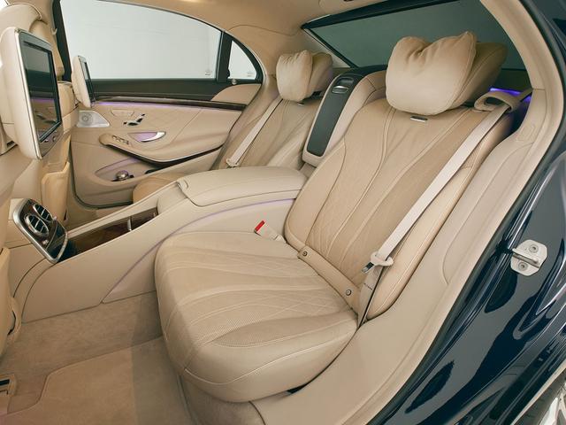 Sクラス S63 AMG 4マチックロング ショーファー&ファーストクラスパッケージ パノラミックスライディングルーフ シルクベージュ&エスプレッソブラウンナッパレザー シートヒーター&エアコン360度カメラ ETC ドラレコ 記録簿保証スペア(19枚目)