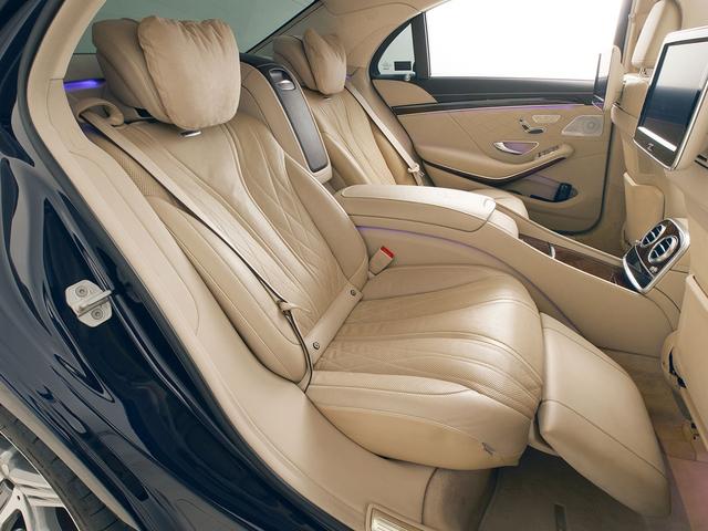Sクラス S63 AMG 4マチックロング ショーファー&ファーストクラスパッケージ パノラミックスライディングルーフ シルクベージュ&エスプレッソブラウンナッパレザー シートヒーター&エアコン360度カメラ ETC ドラレコ 記録簿保証スペア(20枚目)
