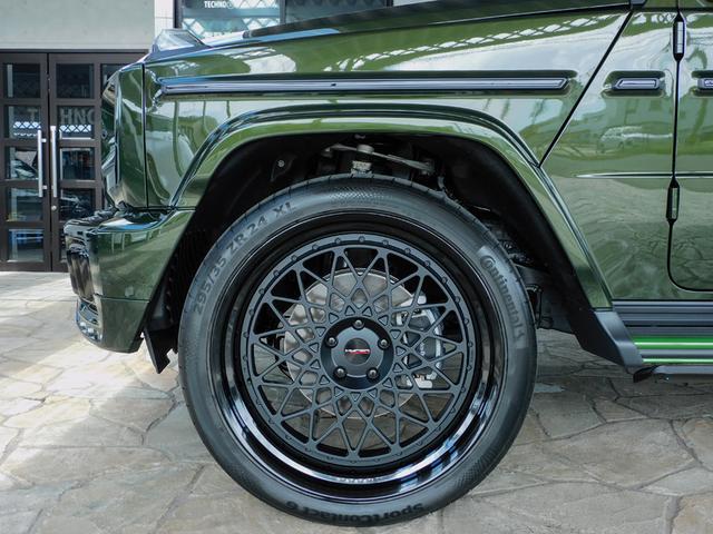 Ｇクラス Ｇ４５０ｄ　ＡＭＧラインパッケージ　ＡＭＧライン　ナイトパッケージ　デジーノオリーブ　マヌファクトゥーアプログラム　ＢＲＡＢＵＳフロントアンダースポイラー　ＨＹＰＥＲＦＯＲＧＥＤ　２４インチ　プラチナホワイト（10枚目）