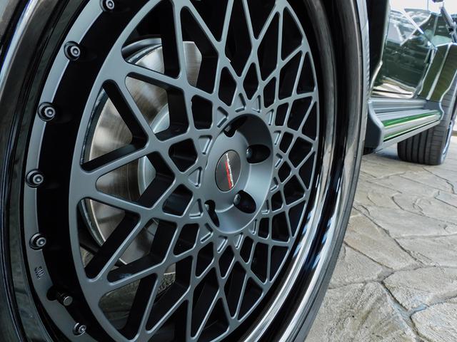 Ｇクラス Ｇ４５０ｄ　ＡＭＧラインパッケージ　ＡＭＧライン　ナイトパッケージ　デジーノオリーブ　マヌファクトゥーアプログラム　ＢＲＡＢＵＳフロントアンダースポイラー　ＨＹＰＥＲＦＯＲＧＥＤ　２４インチ　プラチナホワイト（12枚目）