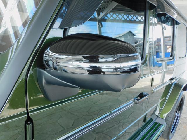 Ｇクラス Ｇ４５０ｄ　ＡＭＧラインパッケージ　ＡＭＧライン　ナイトパッケージ　デジーノオリーブ　マヌファクトゥーアプログラム　ＢＲＡＢＵＳフロントアンダースポイラー　ＨＹＰＥＲＦＯＲＧＥＤ　２４インチ　プラチナホワイト（17枚目）