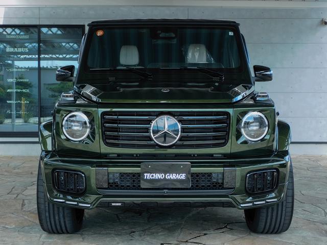 Ｇクラス Ｇ４５０ｄ　ＡＭＧラインパッケージ　ＡＭＧライン　ナイトパッケージ　デジーノオリーブ　マヌファクトゥーアプログラム　ＢＲＡＢＵＳフロントアンダースポイラー　ＨＹＰＥＲＦＯＲＧＥＤ　２４インチ　プラチナホワイト（18枚目）