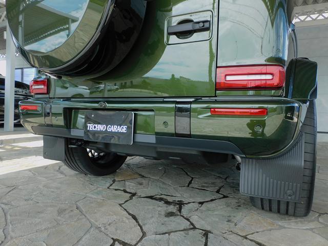 Ｇクラス Ｇ４５０ｄ　ＡＭＧラインパッケージ　ＡＭＧライン　ナイトパッケージ　デジーノオリーブ　マヌファクトゥーアプログラム　ＢＲＡＢＵＳフロントアンダースポイラー　ＨＹＰＥＲＦＯＲＧＥＤ　２４インチ　プラチナホワイト（28枚目）