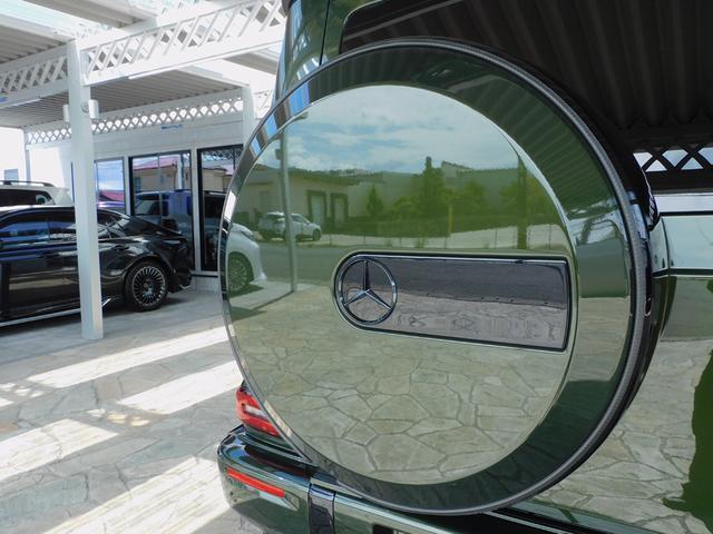 Ｇクラス Ｇ４５０ｄ　ＡＭＧラインパッケージ　ＡＭＧライン　ナイトパッケージ　デジーノオリーブ　マヌファクトゥーアプログラム　ＢＲＡＢＵＳフロントアンダースポイラー　ＨＹＰＥＲＦＯＲＧＥＤ　２４インチ　プラチナホワイト（29枚目）