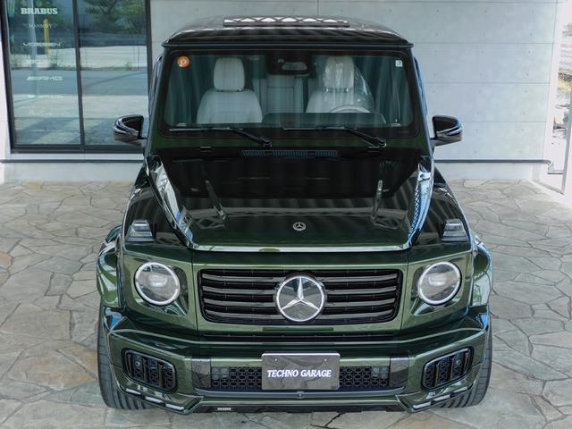 Ｇクラス Ｇ４５０ｄ　ＡＭＧラインパッケージ　ＡＭＧライン　ナイトパッケージ　デジーノオリーブ　マヌファクトゥーアプログラム　ＢＲＡＢＵＳフロントアンダースポイラー　ＨＹＰＥＲＦＯＲＧＥＤ　２４インチ　プラチナホワイト（32枚目）