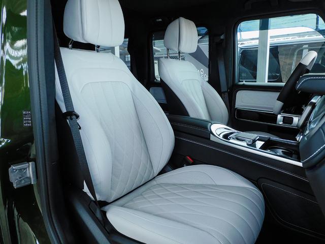 Ｇクラス Ｇ４５０ｄ　ＡＭＧラインパッケージ　ＡＭＧライン　ナイトパッケージ　デジーノオリーブ　マヌファクトゥーアプログラム　ＢＲＡＢＵＳフロントアンダースポイラー　ＨＹＰＥＲＦＯＲＧＥＤ　２４インチ　プラチナホワイト（37枚目）