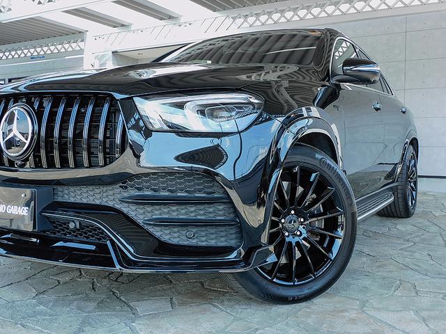 GLE GLE400d 4マチック クーペスポーツ パノラミックスライディングルーフ パナメリカーナグリル フロントアンダースポイラー トランクスポイラー ブラックアウト エアサスペション ブルメスターサウンド ベンチレーター シートヒーター 黒革(9枚目)