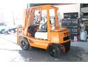 ご来店の際は完全予約制となります。Ｈ２９年ころ年式は不明で古いですがフォークリフト屋さんにてメンテナンス済みの維持もしやすいトヨタ／ガソリン車／２．５とぉ購入いたしました。