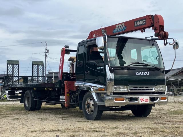 フォワード クレーン付キャリアカー 3段クレーン積載車 最大積載量1800kg 6速マニュアル ユニック角足差し違いアウトリガー ETC 荷台内寸580cmX215cm ETC ハーフシェイドガラス(19枚目)