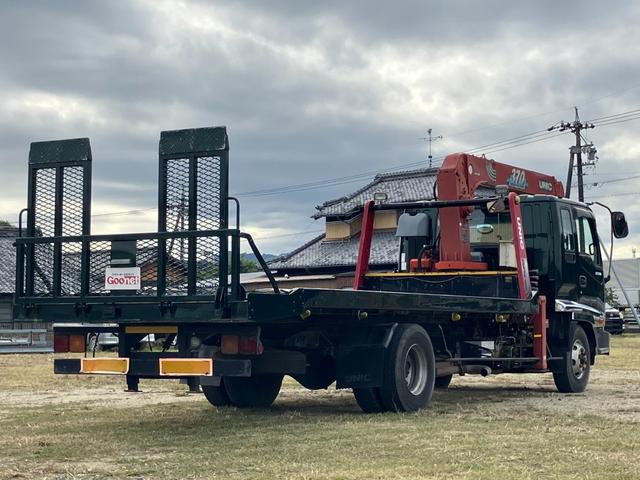 フォワード クレーン付キャリアカー 3段クレーン積載車 最大積載量1800kg 6速マニュアル ユニック角足差し違いアウトリガー ETC 荷台内寸580cmX215cm ETC ハーフシェイドガラス(23枚目)