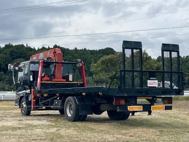 フォワード クレーン付キャリアカー 3段クレーン積載車 最大積載量1800kg 6速マニュアル ユニック角足差し違いアウトリガー ETC 荷台内寸580cmX215cm ETC ハーフシェイドガラス(27枚目)