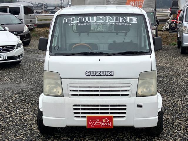 キャリイトラック ＫＣエアコン・パワステ　５速マニュアル　実走行４２０００ｋｍ　ハロースペシャルオーバーフェンダー／フロント車高調／１４インチアルミ　社外マフラー　純正マフラー有　社外ＳＤナビ（3枚目）