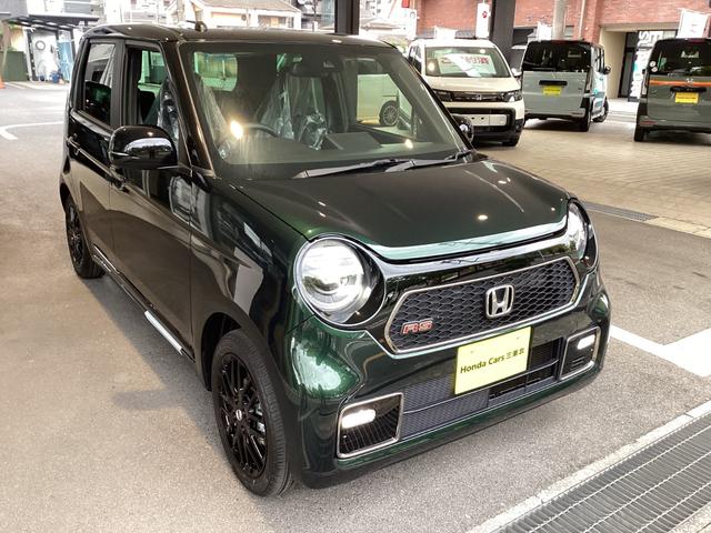 Ｎ－ＯＮＥ ＲＳ　当店展示車　新車未登録　６速ミッション　運転席＆助手席シートヒーター　電子制御パーキング　フルＬＥＤヘッドライト　ＬＥＤフォグライト　本革巻きステアリングホイール　１５インチアルミホイール（3枚目）