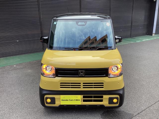 N-BOXジョイ ターボ 当店試乗車 2トーンカラー 8インチホンダコネクトナビ ブラックエンブレム イエローLEDフォグライト フルLEDヘッドライト シートヒーター 両側パワースライドドア 撥水ファブリック オートリトラ(30枚目)