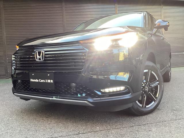 ヴェゼル ｅ：ＨＥＶ　Ｘ　当店展示車　新車未登録　８インチディスプレイオーディオ　フルＬＥＤヘッドライト　１６インチアルミホイール　電子制御パーキング　オートブレーキホールド　急速充電対応ＵＳＢ　本革巻きステアリングホイール（32枚目）