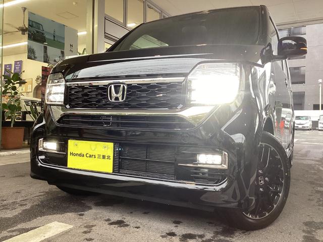 Ｎ－ＷＧＮカスタム Ｌ・ターボ　当店展示車　新車未登録　カスタムＬターボ　９灯式フルＬＥＤヘッドライト　電子制御パーキングブレーキ　オートブレーキホールド　急速充電対応ＵＳＢ　運転席＆助手席シートヒーター　本革巻きステアリング（5枚目）