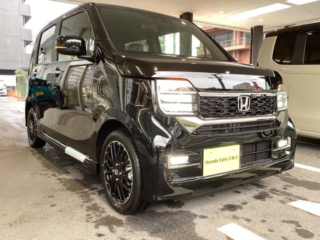 Ｎ－ＷＧＮカスタム Ｌ・ターボ　当店展示車　新車未登録　カスタムＬターボ　９灯式フルＬＥＤヘッドライト　電子制御パーキングブレーキ　オートブレーキホールド　急速充電対応ＵＳＢ　運転席＆助手席シートヒーター　本革巻きステアリング（7枚目）