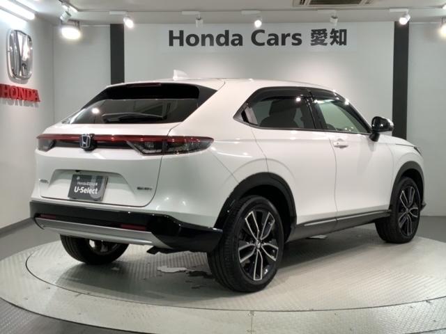 ヴェゼル e:HEV Z H SENSING 最長5年保証 ワンオ-ナ- ナビVXU-215VZi TV Rカメラ CD録音 BTオ-ディオ DVD ドラレコ ETC LEDライト VSA シ-トヒ-タ- クルコン アルミ(50枚目)