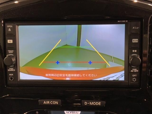 ジューク １５ＲＸ　Ｖセレクション　ワンオ－ナ－　１年保証　純正ナビ　ＴＶ　Ｒカメラ　ＢＴオ－ディオ　衝突軽減Ｂ　ＥＴＣ　ＬＥＤライト　横滑り防止　アルミ　スマ－トキ－　盗難防止装置　整備記録簿　ＡＡＣ　スペアキ－　Ｗエアバッグ（6枚目）