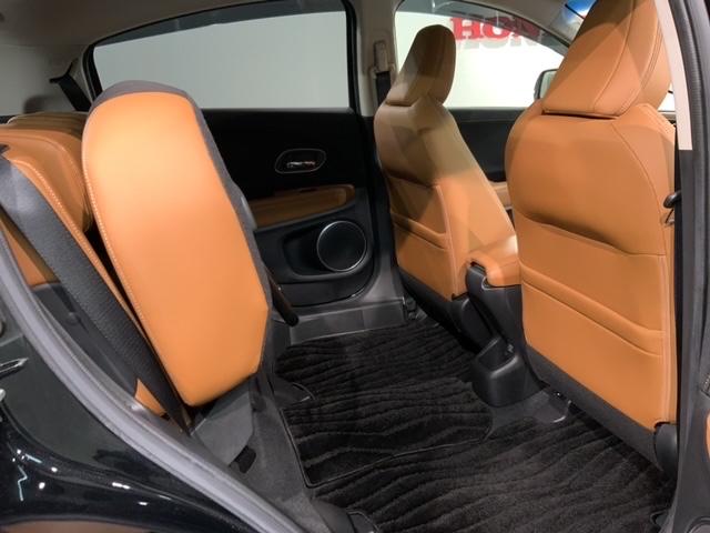 ヴェゼル ハイブリッドZ・ホンダセンシング 最長5年保証 ワンオーナー ナビVXM-194VFi TV Rカメラ BTオ-ディオ DVD ETC LEDライト VSA シートヒーター クルコン アルミ フォグ スマキー 盗難防止装置 整備記録簿(34枚目)