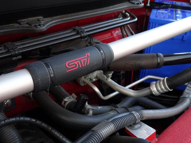 STI スポーツ 車検整備付き/禁煙車/パワークラフトマフラー/社外18インチアルミ/HKS車高調/社外テールユニット/社外ステアリング/TOM’Sフェンダーパーツ/ブレンボブレーキ/社外バックフォグ/バックカメラ(43枚目)