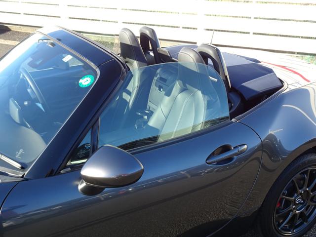 ロードスター ネイビー・トップ オプションRAYZ16インチ&ブレンボキャリパー 6速ミッション 純正ナビ 黒革シート クルーズコントロール シートヒーター LEDヘッド フルセグTV バックカメラ(14枚目)