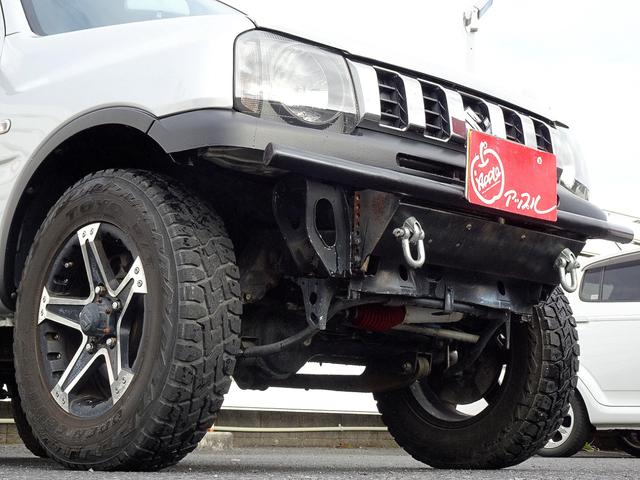 ジムニー XG グリルガード リフトアップ 前後バンパーチッピング塗装 外品アルミホイール カロッツェリアナビゲーション フルセグテレビ(12枚目)