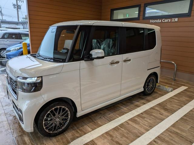 Ｎ－ＢＯＸカスタム ターボ　２年間走行無制限保証　未使用車　ホンダセンシングＬＥＤヘッドライト　バックカメラ　純正アルミ　両側電動スライドドア　フルエアロ　スマートキーワンオーナー（6枚目）
