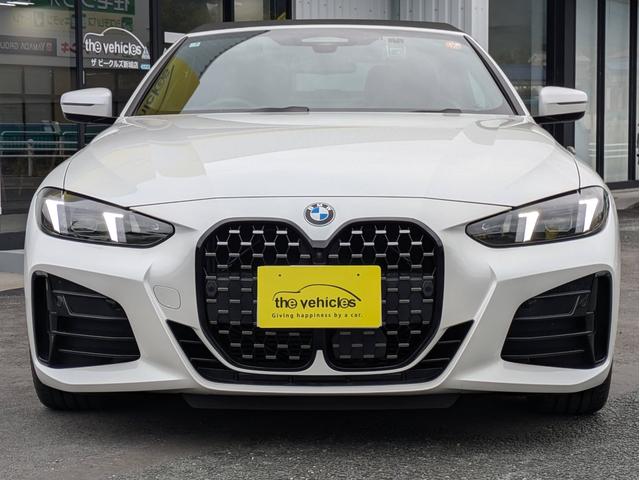 ４シリーズ ４２０ｉカブリオレ　Ｍスポーツ　レーザーテールライト　純正１９インチアルミ　革シート　エアシート　スマートキー　純正ナビ　地デジＴＶ　３６０°カメラ　エマージェンシーブレーキ　ユーザー買取車（2枚目）