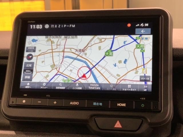 N-BOXカスタム ターボ H SENSING 最長5年保証 禁煙1オ-ナ- 純正ナビVXM-245ZFEI フルセグ Bluetooth Rカメラ 両側電動 LEDライト 社外前後ドラレコ シートヒーター 純正アルミ(6枚目)