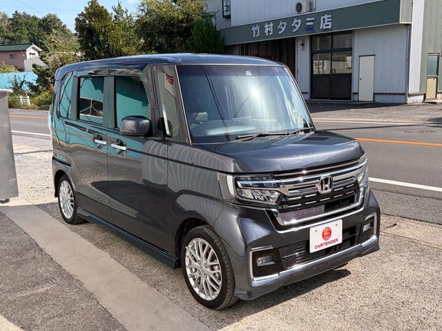 Ｎ－ＢＯＸカスタム Ｌターボ　後期　１２か月走行距離無制限ＣＡＲＴＥＮＤＥＲ保証　ナビ　地デジ　バックカメラ　Ｂｌｕｅｔｏｏｔｈオーディオ　ＥＴＣ　シートバックテーブル　前席シートヒーター　両側パワースライドドア　ＵＳＢ　アルミ（9枚目）