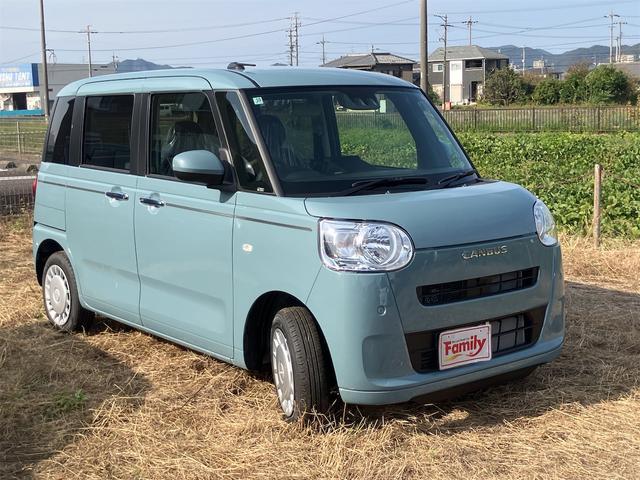 ムーヴキャンバス セオリーＸ　届け出済み未使用車　両側電動スライドドア　クリアランスソナー　レーンアシスト　衝突被害軽減システム　オートライト　スマートキー　アイドリングストップ　電動格納ミラー　ベンチシート　ＣＶＴ（55枚目）