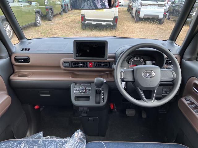 ムーヴキャンバス セオリーＸ　両側電動スライドドア　クリアランスソナー　衝突被害軽減システム　オートライト　スマートキー　アイドリングストップ　電動格納ミラー　ベンチシート　ＣＶＴ　盗難防止システム　ＡＢＳ　ＥＳＣ　衝突安全ボディ（6枚目）