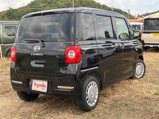 ムーヴキャンバス セオリーＸ　両側電動スライドドア　クリアランスソナー　衝突被害軽減システム　オートライト　スマートキー　アイドリングストップ　電動格納ミラー　ベンチシート　ＣＶＴ　盗難防止システム　ＡＢＳ　ＥＳＣ　衝突安全ボディ（19枚目）