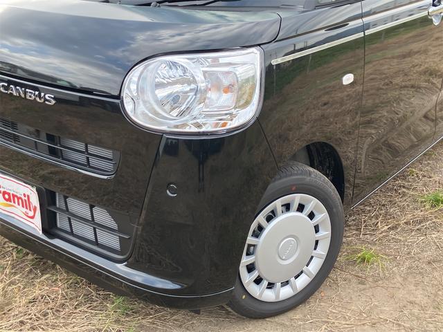 ムーヴキャンバス セオリーＸ　両側電動スライドドア　クリアランスソナー　衝突被害軽減システム　オートライト　スマートキー　アイドリングストップ　電動格納ミラー　ベンチシート　ＣＶＴ　盗難防止システム　ＡＢＳ　ＥＳＣ　衝突安全ボディ（53枚目）